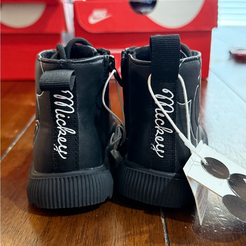 Disney Kids Black Mickey Boots - Picture 7 of 8